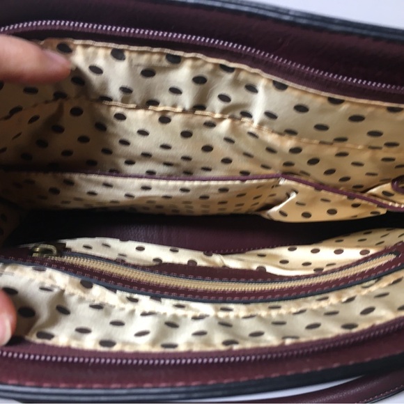 Modcloth Burgundy Large Purse Handbag Business Career - Picture 5 of 9
